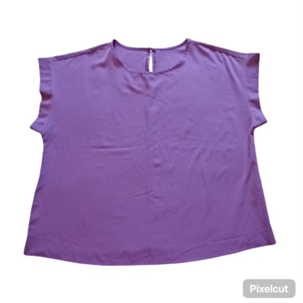 SHEIN Curve Purple Blouse - Size 2XL
